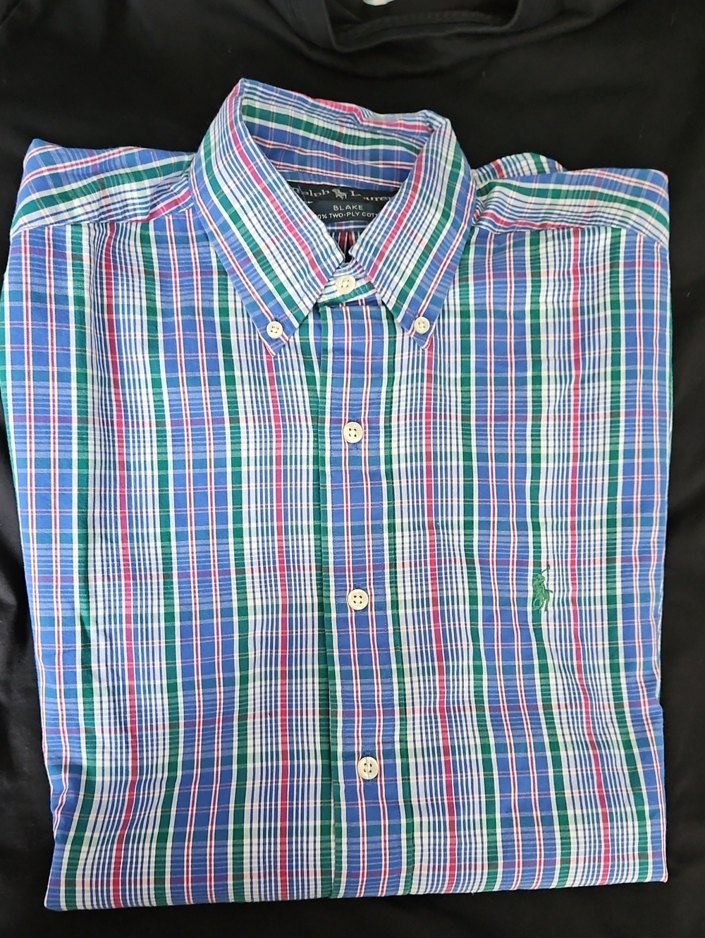 Ralph Lauren Plaid Button-Down Long Sleeve Shirt